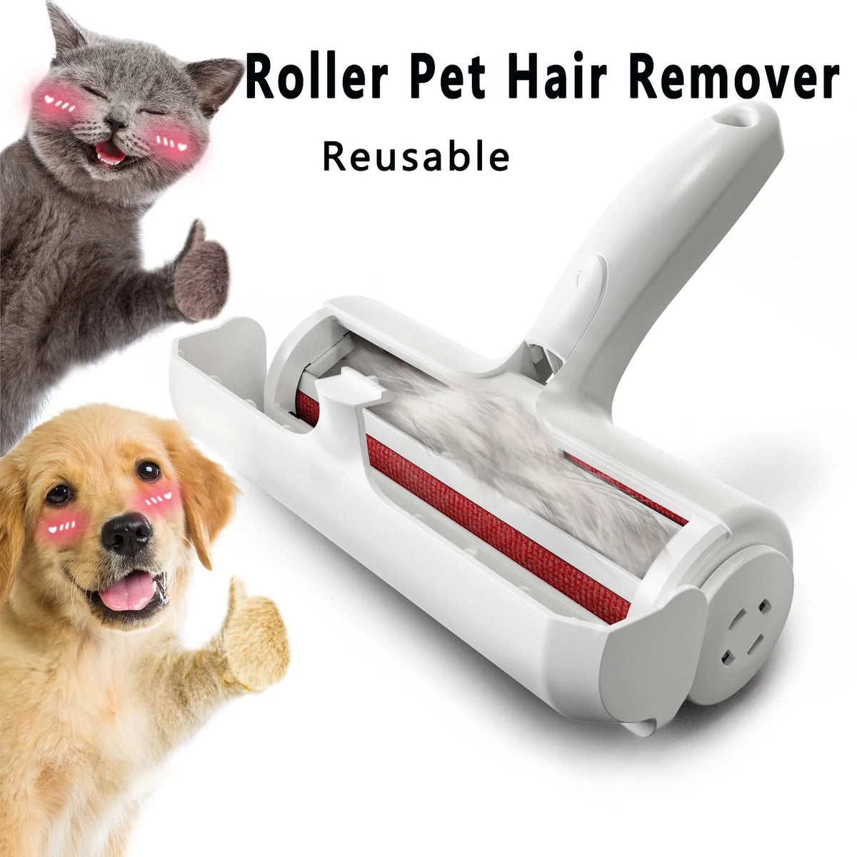 Rodillo quitapelos reutilizable – Para mascotas